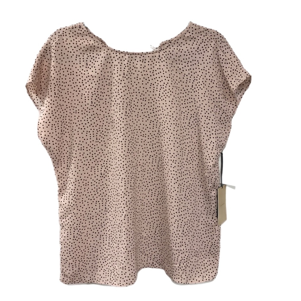 Halogen Pink Smoke Dot Print Blouse
